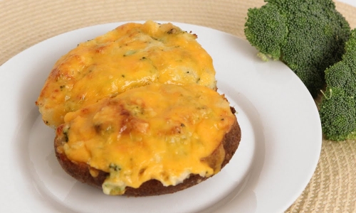 Broccoli Cheddar Twice Baked Potatoes