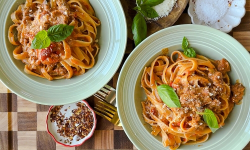 Creamy Boursin Fettuccine