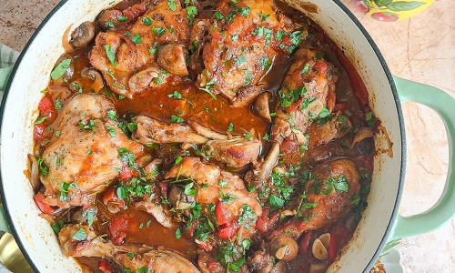 Easy Chicken Cacciatore