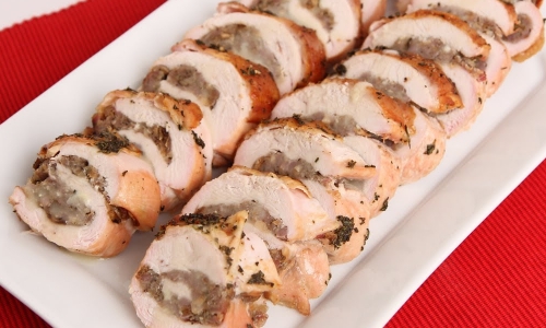 Roasted Stuffed Turkey Breast