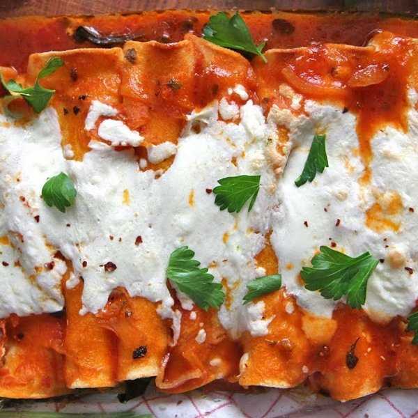 Chiles Relleno Enchiladas