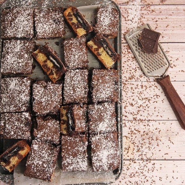 Cookie Dough Oreo Brownies