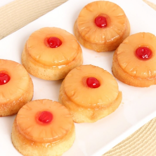 Mini Pineapple Upside Down Cakes