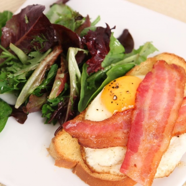 Open Faced Breakfast Sandwich