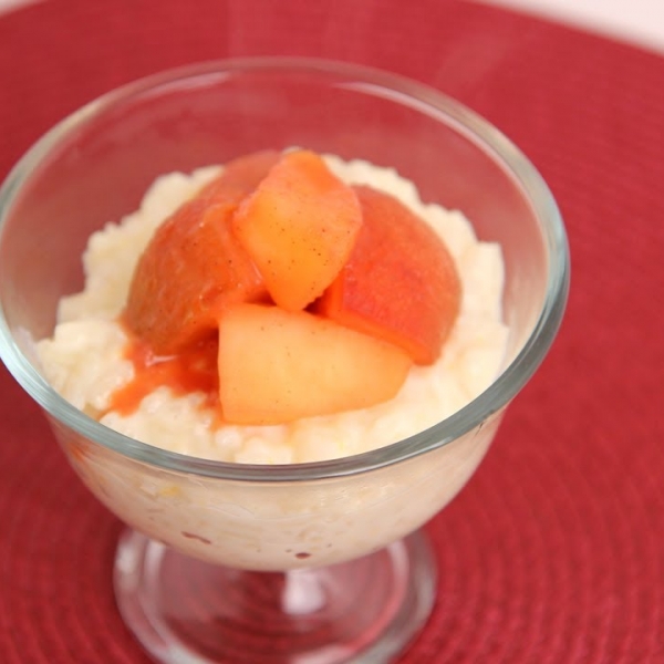 Orange Scented Rice Pudding 