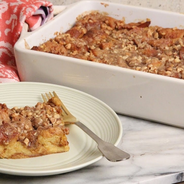 Overnight Pumpkin French Toast Casserole