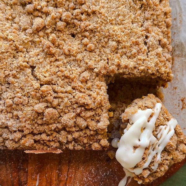 Pumpkin Streusel Coffee Cake