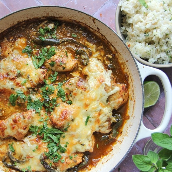 Skillet Salsa Chicken