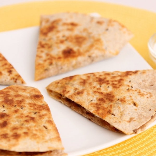 Sweet Potato and Chorizo Quesadillas